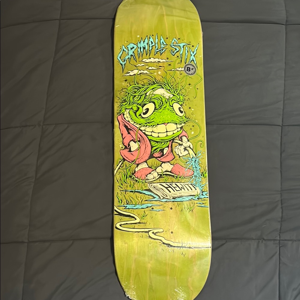 Grimple Stix Skateboard Deck with Graphic Design new in plastic